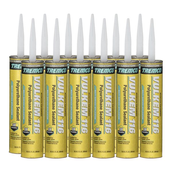 Tremco 356687 Limestone Vulkem 116 General Purpose Textured Polyurethane Sealant - Box of 30