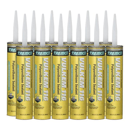 Tremco 356687 Limestone Vulkem 116 General Purpose Textured Polyurethane Sealant - Box of 30
