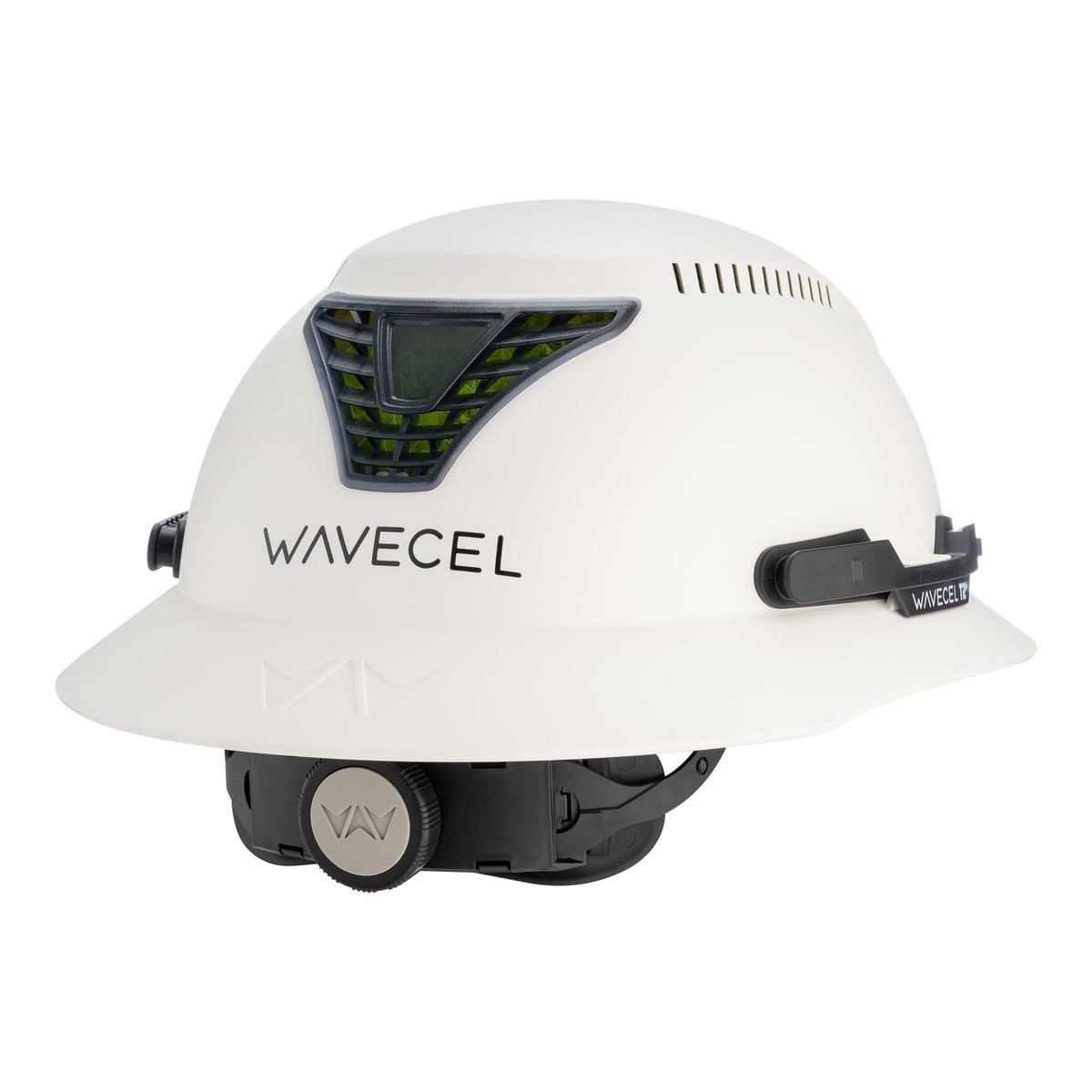 WaveCel T2+ MAX vented safety helmet, white, back three-quarter view