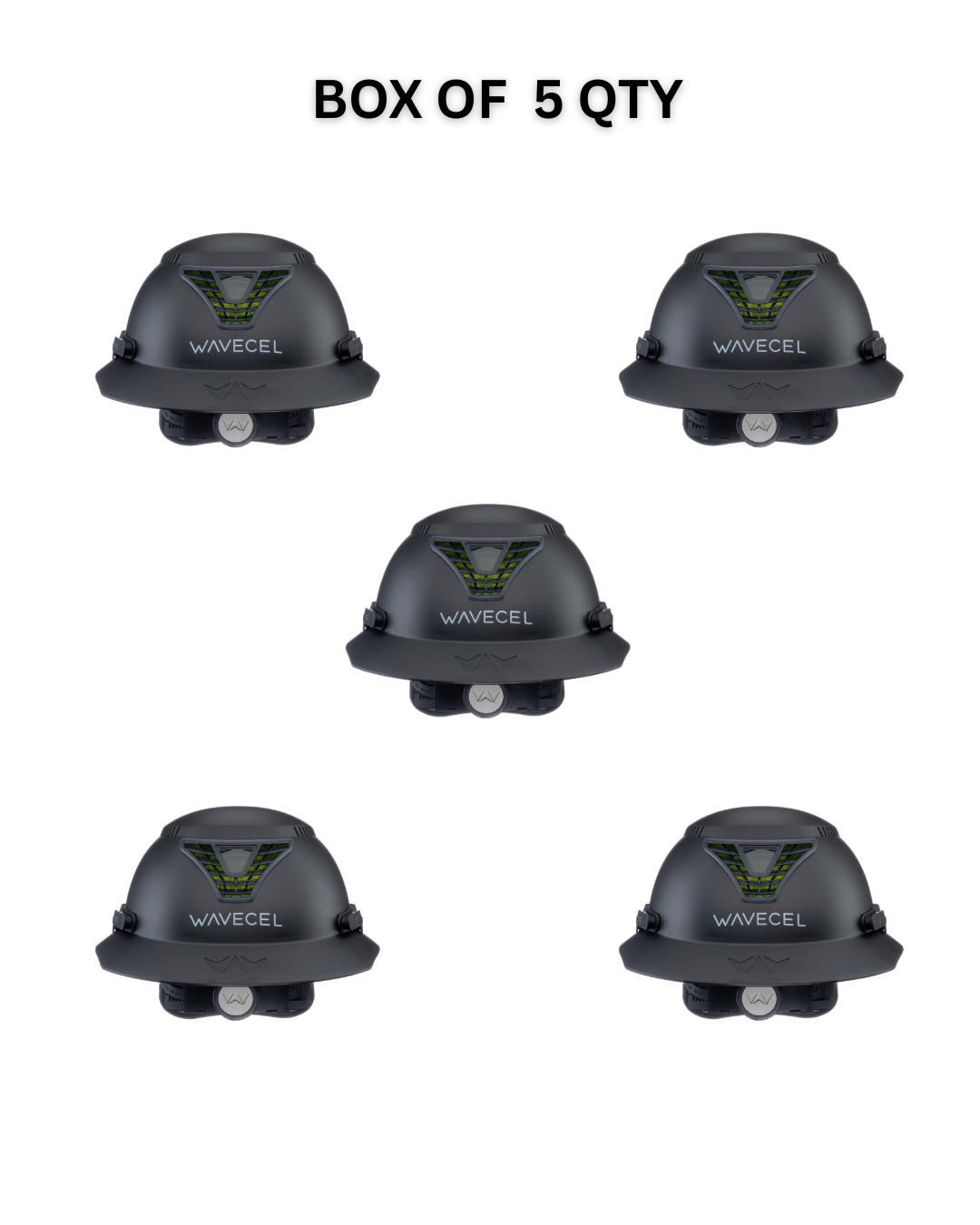 WaveCel T2+ MAX Safety Helmet - Black (CASE OF 5 QTY)