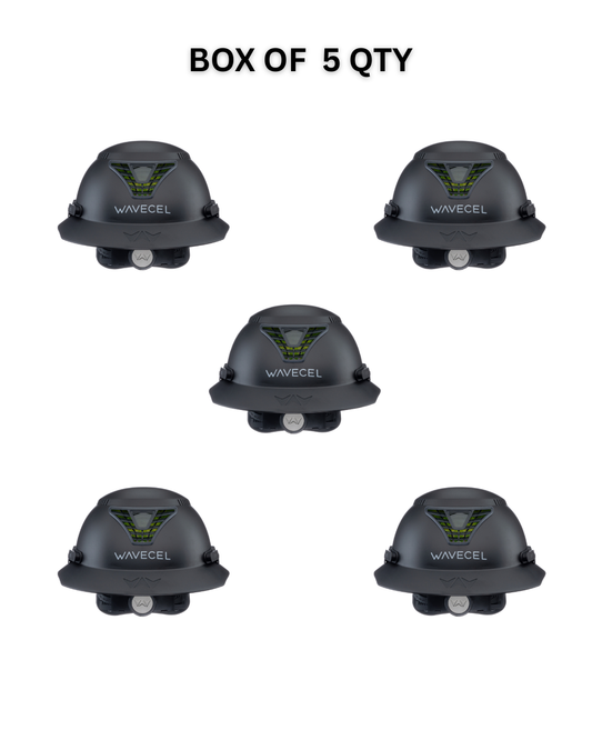WaveCel T2+ MAX Safety Helmet - Black (CASE OF 5 QTY)
