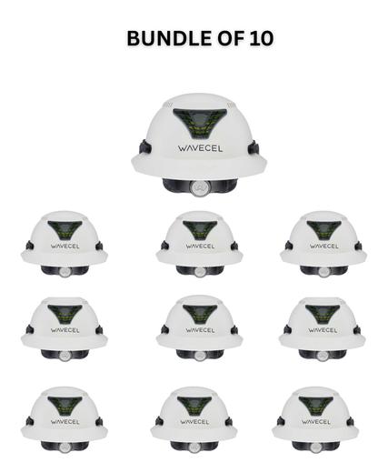 WaveCel T2+ MAX Safety Helmet - White (CASE OF 10 QTY)