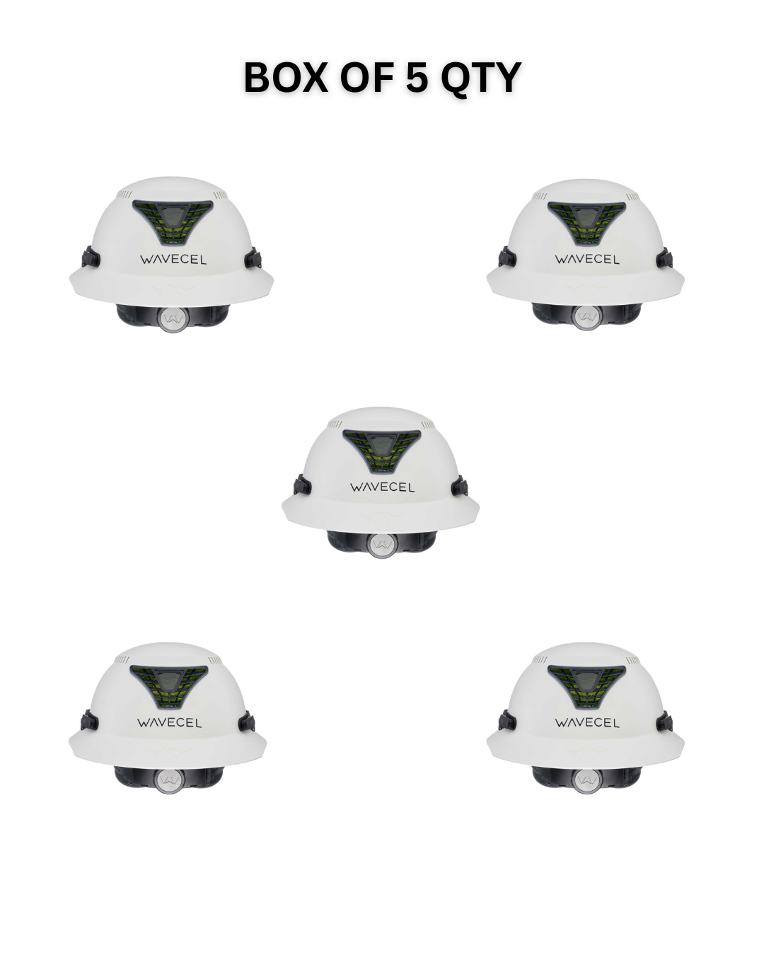 WaveCel T2+ MAX Safety Helmet - White (CASE OF 5 QTY)