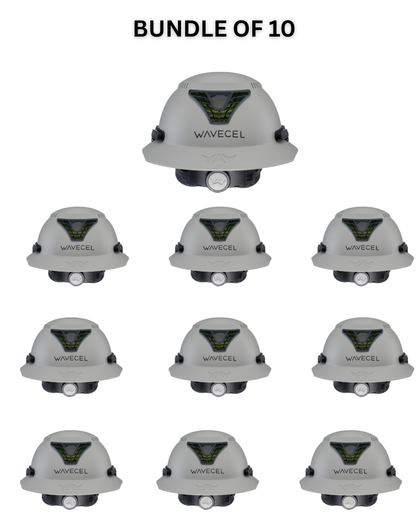 WaveCel T2+ MAX Safety Helmet - Gray (CASE OF 10 QTY)