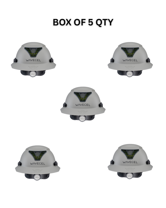 WaveCel T2+ MAX Safety Helmet - Gray (CASE OF 5 QTY)