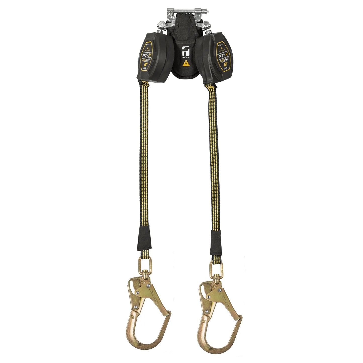 8' FT-X® EdgeCore™ Arc Flash Class 2 Leading Edge Personal SRL-P, Twin-leg with Steel Swivel Rebar Hooks with SpeedLink™ - 84008TP3S