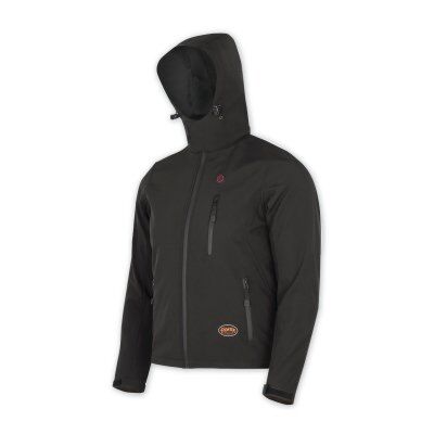 Pioneer V1210370U-M Heated Softshell Jacket, Polyester/Elastane, Polar Fleece, Black