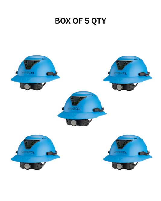 WaveCel T2+ MAX Safety Helmet - SKY BLUE (CASE OF 5 QTY)