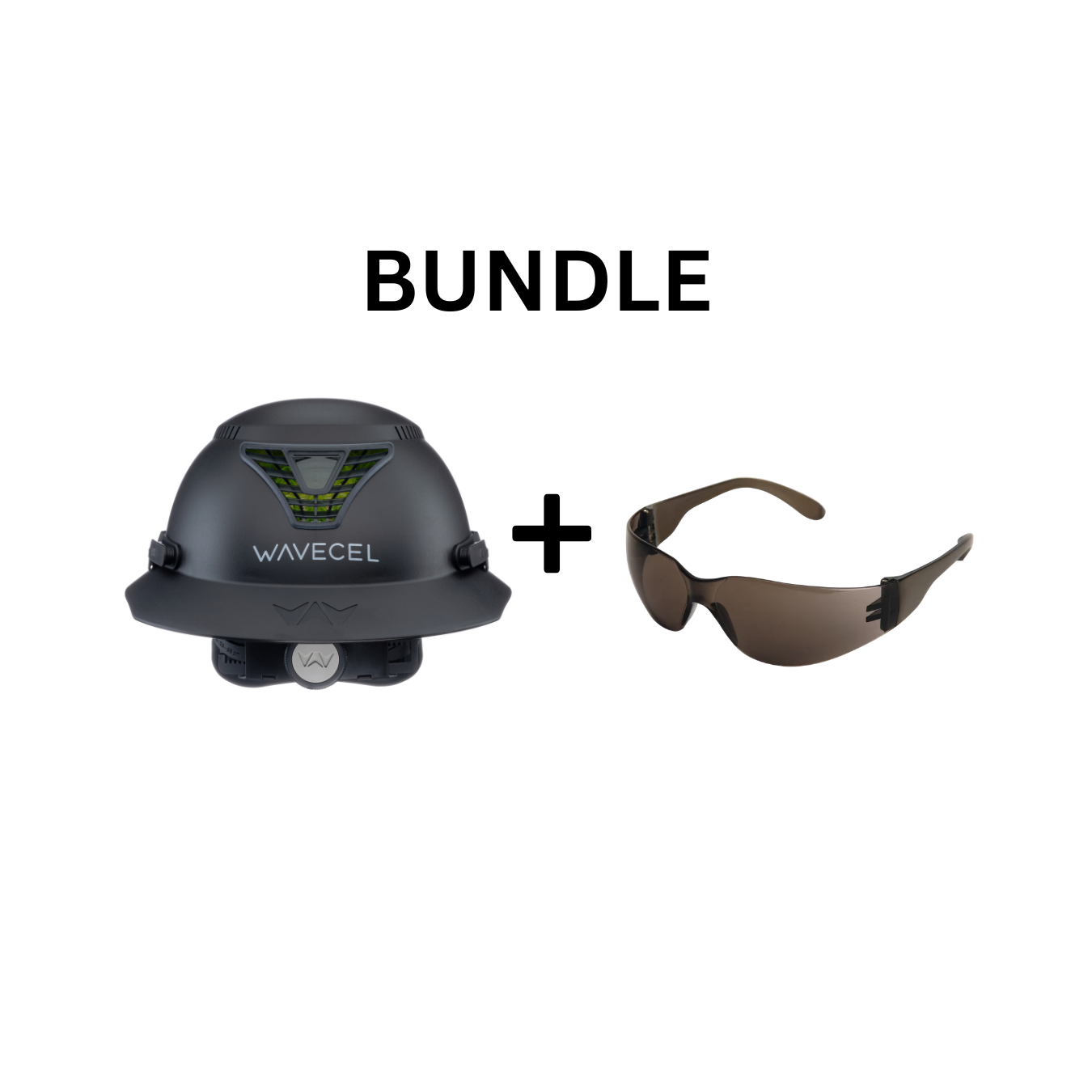 WaveCel Bundle & 12 Pairs Safety Glasses (BLACK)